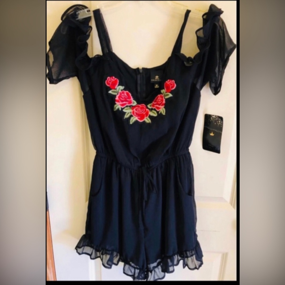 Disney Princess Belle Rose Romper Lingerie Teddy. Size M. Brand new. Sexy sheer